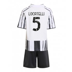 Dětské fotbalový komplet Juventus Manuel Locatelli #5 Domácí košile 2025-26 Krátkým Rukávem